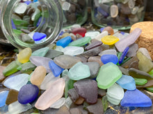 Load image into Gallery viewer, Sea Glass Bottle filled with sea glass - Seaglass - Beach Decor - Coastal - Nautical - Gift