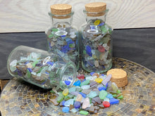 Load image into Gallery viewer, Sea Glass Bottle filled with sea glass - Seaglass - Beach Decor - Coastal - Nautical - Gift