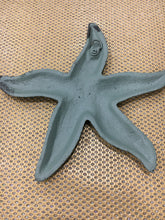 Load image into Gallery viewer, Cast Iron Patina Starfish Wall Decor - Home Decor - Cast Iron - Castiron - Beach House - Star Fish - Nautical Decor - Wedding Gift - Gift