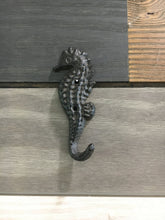 Load image into Gallery viewer, Cast Iron Seahorse Wall Towel Hook, Wall Hook, Bedroom Wall Hanger, Coatroom Organizer, Outdoor Space Saver, Storage System