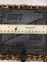 Load image into Gallery viewer, Cast Iron Hot Bath’s .25 Cents - Wall Towel Hook Plaque - Wall Hook - Bedroom Wall Hanger - Coatroom Organizer - Outdoor - Storage