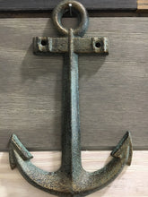 Load image into Gallery viewer, Cast Iron Patina Wall Anchor - Home Decor - Beach Decor - Coastal - Nautical - Castiron - Cast Iron - Beach House - Gift - Gifts