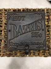 Load image into Gallery viewer, Cast Iron Hot Bath’s .25 Cents - Wall Towel Hook Plaque - Wall Hook - Bedroom Wall Hanger - Coatroom Organizer - Outdoor - Storage
