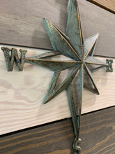 Load image into Gallery viewer, Compass Rose Cast Iron Patina - North South East West - Home Decor - Beach Decor - Coastal - Nautical - Castiron - Cast Iron - Beach House