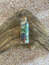 Load image into Gallery viewer, Sea Glass Bottle filled with Micro Sized - Extra Small Tiny Pieces of Beach Glass - Seaglass - FREE SHIPPING!