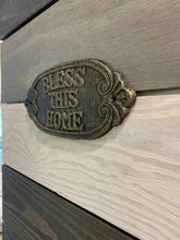 Load image into Gallery viewer, Cast Iron Bless This Home Wall Decor - Home Decor - Beach Decor - Coastal - Nautical - Cast Iron - Beach House - Gift - Gifts - Man Cave