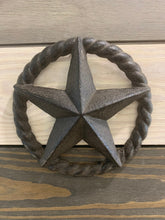 Load image into Gallery viewer, Cast Iron Brown Rope Star Wall Decor - Home Decor - Beach Decor - Coastal - Nautical - Cast Iron - Beach House - Gift - Gifts - Man Cave