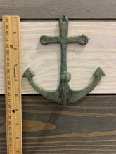 Load image into Gallery viewer, Cast Iron Patina Wall Anchor - Home Decor - Beach Decor - Coastal - Nautical - Castiron - Cast Iron - Beach House - Gift - Gifts - hook -diy