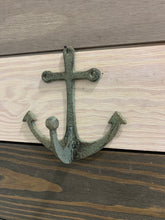Load image into Gallery viewer, Cast Iron Patina Wall Anchor - Home Decor - Beach Decor - Coastal - Nautical - Castiron - Cast Iron - Beach House - Gift - Gifts - hook -diy