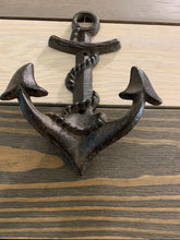 Load image into Gallery viewer, Cast Iron Wall Anchor - Home Decor - Beach Decor - Coastal - Nautical - Castiron - Cast Iron - Beach House - Gift - Gifts - DIY - Crafts