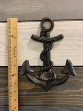 Load image into Gallery viewer, Cast Iron Wall Anchor - Home Decor - Beach Decor - Coastal - Nautical - Castiron - Cast Iron - Beach House - Gift - Gifts - DIY - Crafts