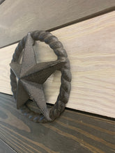 Load image into Gallery viewer, Cast Iron Brown Rope Star Wall Decor - Home Decor - Beach Decor - Coastal - Nautical - Cast Iron - Beach House - Gift - Gifts - Man Cave