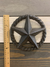 Load image into Gallery viewer, Cast Iron Brown Rope Star Wall Decor - Home Decor - Beach Decor - Coastal - Nautical - Cast Iron - Beach House - Gift - Gifts - Man Cave