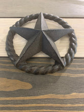 Load image into Gallery viewer, Cast Iron Brown Rope Star Wall Decor - Home Decor - Beach Decor - Coastal - Nautical - Cast Iron - Beach House - Gift - Gifts - Man Cave