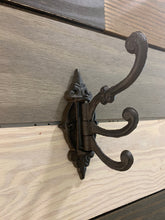 Load image into Gallery viewer, Cast Iron swivel hook, Cast iron triple coat hook, Towel Hook, Bedroom Wall Hanger, Outdoor Space Saver, Storage System, Wall Hanging