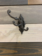 Load image into Gallery viewer, Cast Iron swivel hook, Cast iron triple coat hook, Towel Hook, Bedroom Wall Hanger, Outdoor Space Saver, Storage System, Wall Hanging