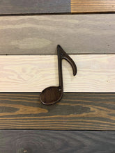 Load image into Gallery viewer, Music Note Cast Iron, Metal Music Note, Music Iron Note, Music Teacher Gift, Music Room Decor, Music Room Wall Art, Gift for musician