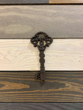 Load image into Gallery viewer, Key wall decor, Cast Iron Key, Cast Metal key, Key Wall Art, Key Wall Decor, Rustic Metal Key, Rustic key, Rustic Wall Art