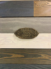 Load image into Gallery viewer, Cast Iron Bless This Home Wall Decor - Home Decor - Beach Decor - Coastal - Nautical - Cast Iron - Beach House - Gift - Gifts - Man Cave