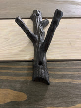 Load image into Gallery viewer, Cast Iron Tree Hook, Towel Hook, Bedroom Wall Hanger, Coatroom Organizer, Outdoor Space Saver, Storage System, Wall Hanging, DIY, Crafts