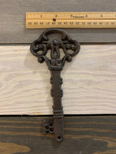 Load image into Gallery viewer, Key wall decor, Cast Iron Key, Cast Metal key, Key Wall Art, Key Wall Decor, Rustic Metal Key, Rustic key, Rustic Wall Art