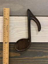 Load image into Gallery viewer, Music Note Cast Iron, Metal Music Note, Music Iron Note, Music Teacher Gift, Music Room Decor, Music Room Wall Art, Gift for musician