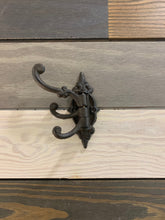 Load image into Gallery viewer, Cast Iron swivel hook, Cast iron triple coat hook, Towel Hook, Bedroom Wall Hanger, Outdoor Space Saver, Storage System, Wall Hanging