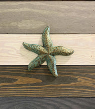 Load image into Gallery viewer, Cast Iron Patina Starfish Wall Decor - Home Decor - Cast Iron - Castiron - Beach House - Star Fish - Nautical Decor - Wedding Gift - Gift