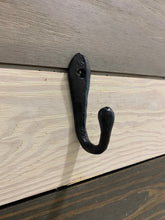 Load image into Gallery viewer, Cast Iron Wall Hook, Bedroom Wall Hanger, Coatroom Organizer, Outdoor Space Saver, Storage System, Wall Hanging, Beach Decor, Gift