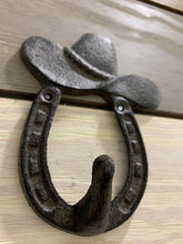Load image into Gallery viewer, Cast Iron Wall Hook, Bedroom Wall Hanger, Coatroom Organizer, Outdoor Space Saver, Storage System, Wall Hanging, Beach Decor, Gift