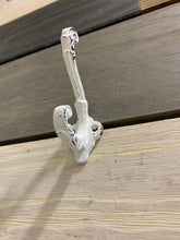 Load image into Gallery viewer, Cast Iron Wall Hook, Bedroom Wall Hanger, Coatroom Organizer, Outdoor Space Saver, Storage System, Wall Hanging, Beach Decor, Gift
