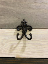 Load image into Gallery viewer, Cast Iron Wall Hook, Bedroom Wall Hanger, Coatroom Organizer, Outdoor Space Saver, Storage System, Wall Hanging, Beach Decor, Gift
