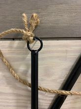 Load image into Gallery viewer, Triangle Dinner Bell with Hangers and Dinger, Grate Housewarming Gift, Triangle Dinner Bell, Free Shipping, Dinner Bell Outdoor,