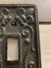 Load image into Gallery viewer, Cast Iron Cover,Shabby Chic, Vintage Style Cast Iron, Metal Single Switch Plate, Light Switch plates, Switch plate Cover, Light Switch Cover
