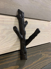 Load image into Gallery viewer, Cast Iron Tree Hook, Towel Hook, Bedroom Wall Hanger, Coatroom Organizer, Outdoor Space Saver, Storage System, Wall Hanging, DIY, Crafts