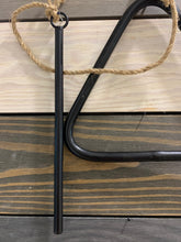 Load image into Gallery viewer, Triangle Dinner Bell with Hangers and Dinger, Grate Housewarming Gift, Triangle Dinner Bell, Free Shipping, Dinner Bell Outdoor,