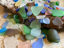 Load image into Gallery viewer, Mixed Sizes of Sea Glass Frosty Sea glass Ocean Tumbled Beach Glass Bulk 10-200 Pieces Sea glass Crafts FREE SHIPPING!