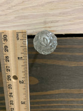 Load image into Gallery viewer, Small Etched Glass Knob, Spherical Etched Glass Design, Glass Knob Dresser Drawer Pull, Cabinet Knob, Vintage Knobs, Melon, Vintage, DIY