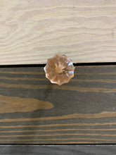 Load image into Gallery viewer, Pink Umbrella Cut Glass Knob, Scallop design with Pink Tinted Glass, Glass Knob Dresser Drawer Pull, Cabinet Knob, Vintage Knobs, Melon, DIY
