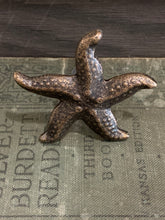 Load image into Gallery viewer, Starfish Knob, Metal Starfish Knob, Nautical Dresser Drawer Knob, Cabinet Knob, Starfish Cabinet Knob Nautical Drawer Pull, Star Pewter Knob