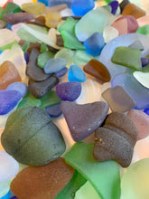 Load image into Gallery viewer, Mixed Sizes of Sea Glass Frosty Sea glass Ocean Tumbled Beach Glass Bulk 10-200 Pieces Sea glass Crafts FREE SHIPPING!