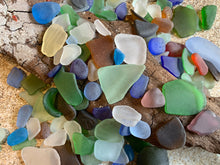 Load image into Gallery viewer, Mixed Sizes of Sea Glass Frosty Sea glass Ocean Tumbled Beach Glass Bulk 10-200 Pieces Sea glass Crafts FREE SHIPPING!