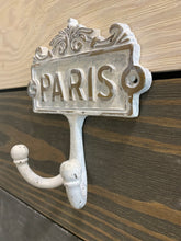 Load image into Gallery viewer, Paris Double Metal Wall Hook, Towel Hook, Bedroom Wall Hanger, Coatroom Organizer, Space Saver, Storage System, Wall Hanging, DIY, Crafts