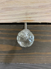 Load image into Gallery viewer, Small Etched Glass Knob, Spherical Etched Glass Design, Glass Knob Dresser Drawer Pull, Cabinet Knob, Vintage Knobs, Melon, Vintage, DIY