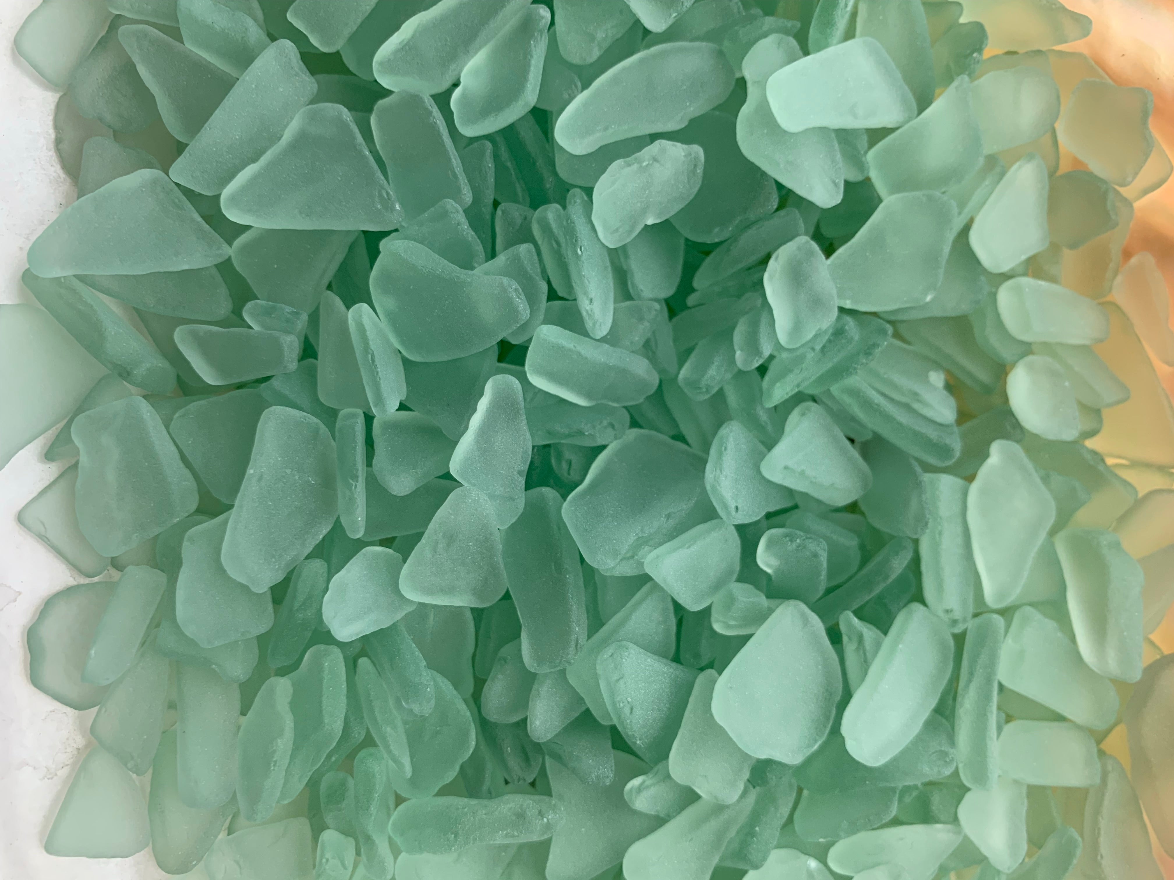 Aqua Light Aqua Sea Glass Frosty Ocean Tumbled Beach Glass Bulk 5-100 –  Florida Shells And More