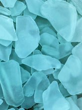 Load image into Gallery viewer, Large Aqua Light Aqua Sea Glass Frosty Ocean Tumbled Beach Glass Bulk 5-100 Pieces Crafts FREE SHIPPING!
