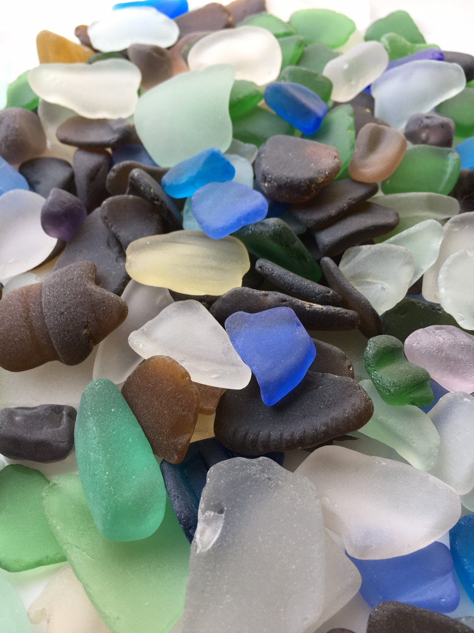 Large Sea Glass Bulk, 60 Pcs, Genuine Beach Glass, Assorted Colors, Real Sea  Glass for Crafts 
