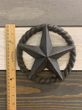 Load image into Gallery viewer, Cast Iron Brown Rope Star Wall Decor - Home Decor - Beach Decor - Coastal - Nautical - Cast Iron - Beach House - Gift - Gifts - Man Cave
