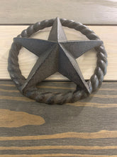 Load image into Gallery viewer, Cast Iron Brown Rope Star Wall Decor - Home Decor - Beach Decor - Coastal - Nautical - Cast Iron - Beach House - Gift - Gifts - Man Cave
