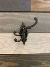 Load image into Gallery viewer, Cast Iron swivel hook, Cast iron triple coat hook, Towel Hook, Bedroom Wall Hanger, Outdoor Space Saver, Storage System, Wall Hanging
